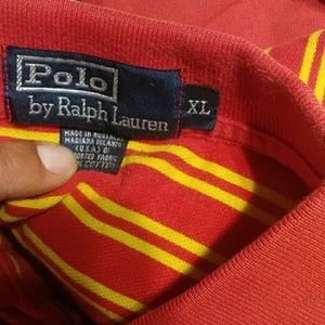 Polo collard striped shirt